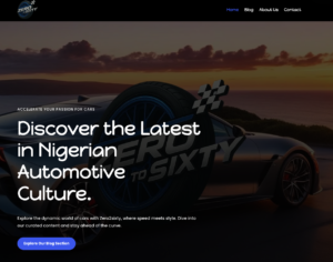 Zero to Sixty Show Website